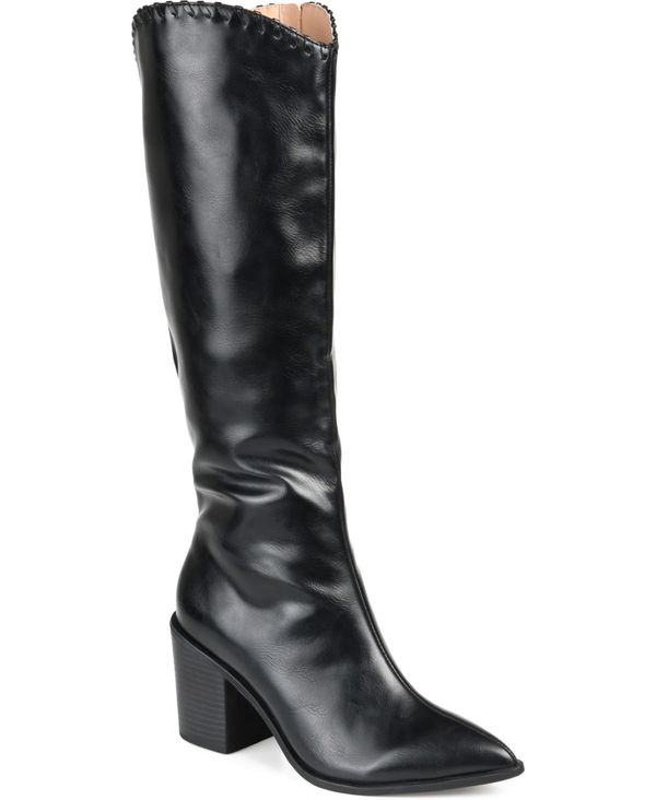 ジュルネ コレクション レディース シューズ ブーツ・レインブーツ Journee Collection Women's Daria Extra Wide Calf Western Boots Black ブラック|ReVida 店