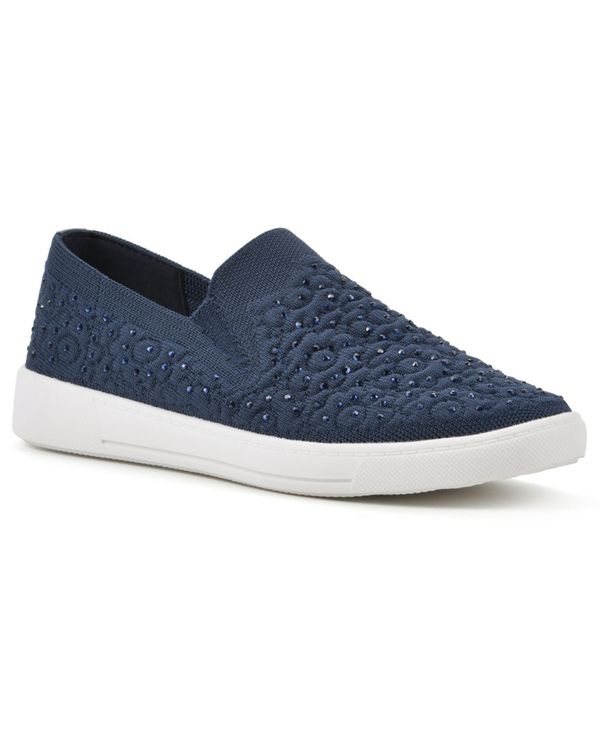ホワイトマウンテン レディース シューズ スニーカー White Mountain Women's Unit Slip On Sneakers Navy Fabric ネイビー