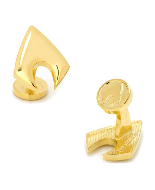 売上実績no 1 カフリンクス メンズ カフスボタン アクセサリー Aqua Man Cufflinks Gold 冬バーゲン Stellabarros Com Br