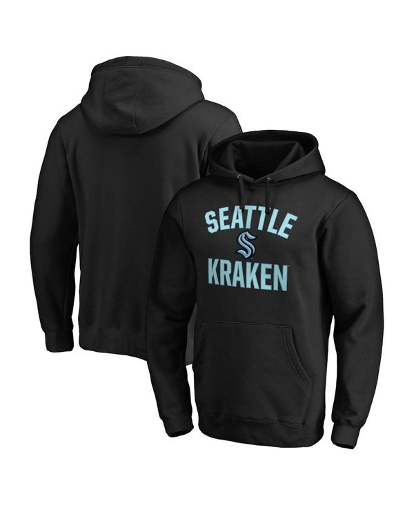 ファナティクス メンズ アウター パーカー・スウェット トール パーカー Fanatics Men\u0027s Black Seattle Kraken Big and Tall Victory Arch Pullover Hoodie Black 黒いこと