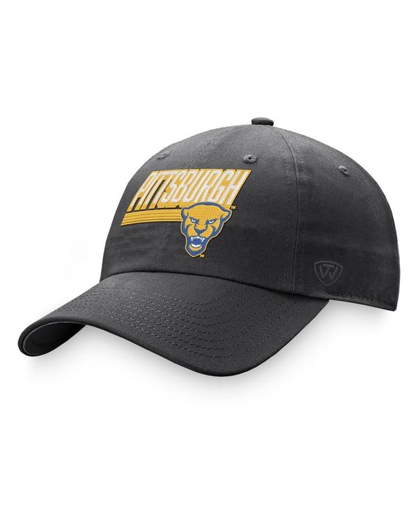 トップオブザワールド メンズ アクセサリー 帽子 Top of the World Men's Charcoal Pitt Panthers Slice Adjustable Hat Charcoal チャコール