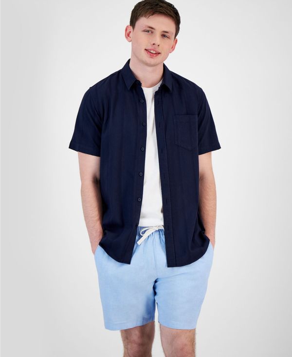 サンストーン メンズ トップス シャツ Sun + Stone Men's Weston Shirt Basic Navy ネイビー