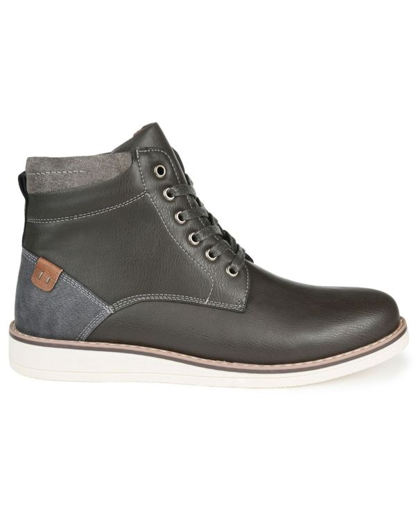 春夏新色 バンス メンズ ブーツ レインブーツ シューズ Evans Men S Ankle Boot Gray 注目ブランド Www Secom Com Uy