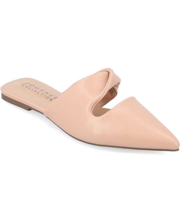ジュルネ コレクション レディース シューズ パンプス Journee Collection Women's Enniss Twist Pointed Toe Flats Blush ブラッシュ|ReVida 店