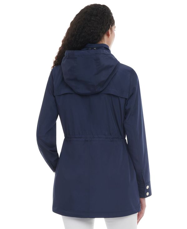 マイケルコース レディース ジャケット・ブルゾン アノラック アウター Women's Petite Hooded Anorak Coat  Midnight Blue コート・ジャケット