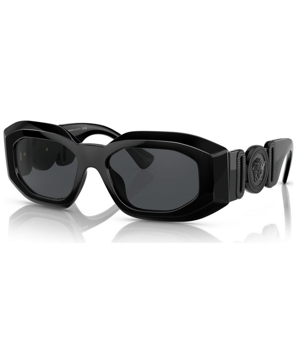 ヴェルサーチ メンズ サングラス・アイウェア アクセサリー Men's Sunglasses, VE4425U54-X 53 Black 通販 