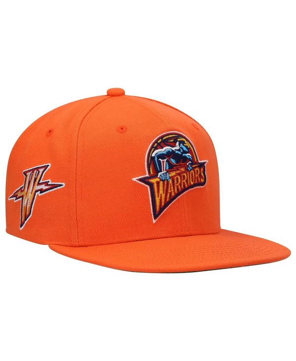 ミッチェル&ネス メンズ アクセサリー 帽子 Mitchell & Ness Men's Orange Golden State Warriors Hardwood Classics Snapback Hat Orange オレンジ