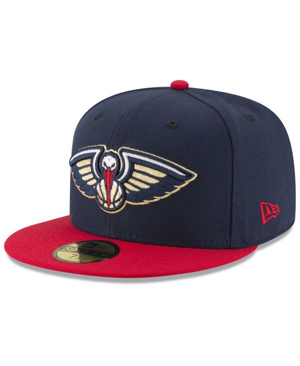 ニューエラ メンズ アクセサリー 帽子 キャップ New Era New Orleans Pelicans Basic 2 Tone 59FIFTY Fitted Cap Navy/Red ネイビー