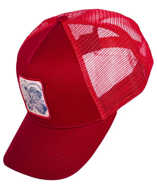 ラッキーブランド レディース アクセサリー 帽子 Lucky Brand Clover Patch Trucker Hat Red レッド｜ReVida 店