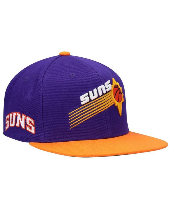 ミッチェル&ネス メンズ アクセサリー 帽子 Mitchell & Ness Men's Purple and Orange Phoenix Suns Hardwood Classics Snapback Hat Purple Orange オレンジ