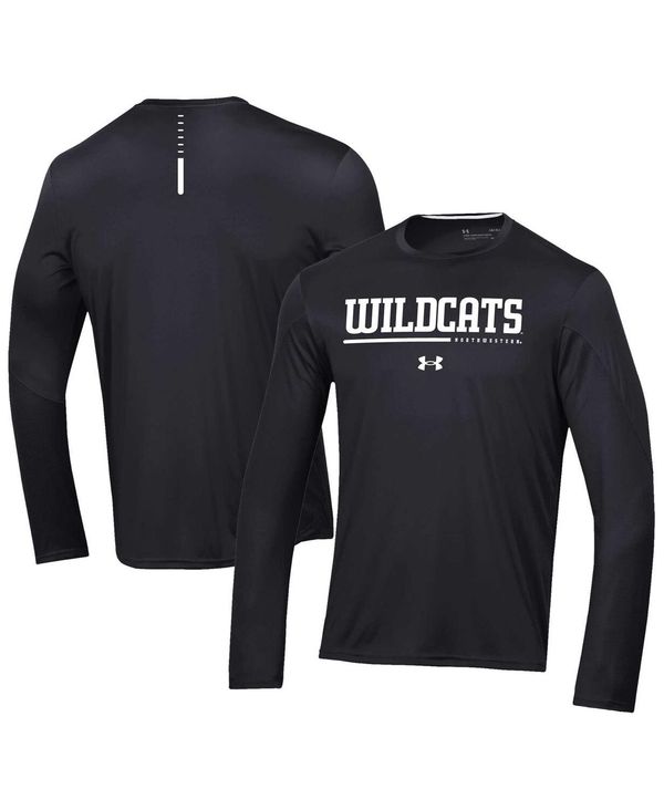 【楽天市場】【送料無料】 アンダーアーマー メンズ Tシャツ トップス Men's Black Northwestern Wildcats ...