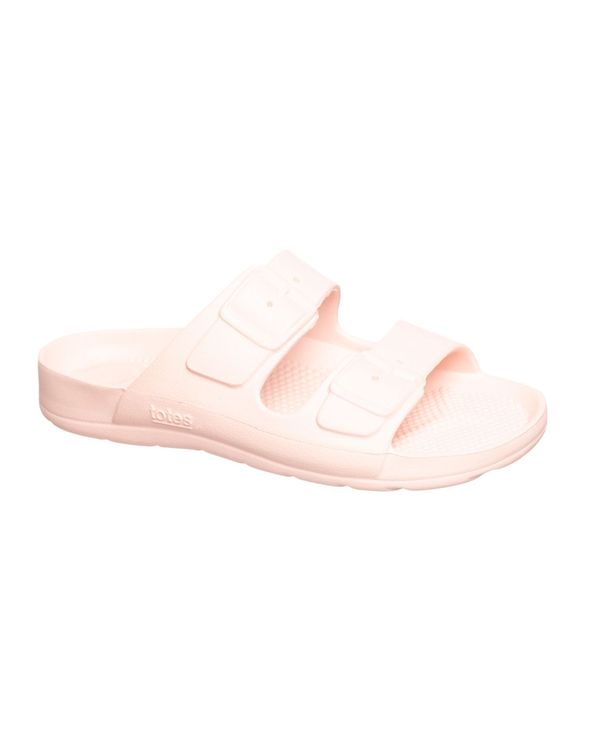 トーツ レディース シューズ サンダル Totes Women's Everywear&reg; Double Buckle Slides Evening Sand サンド