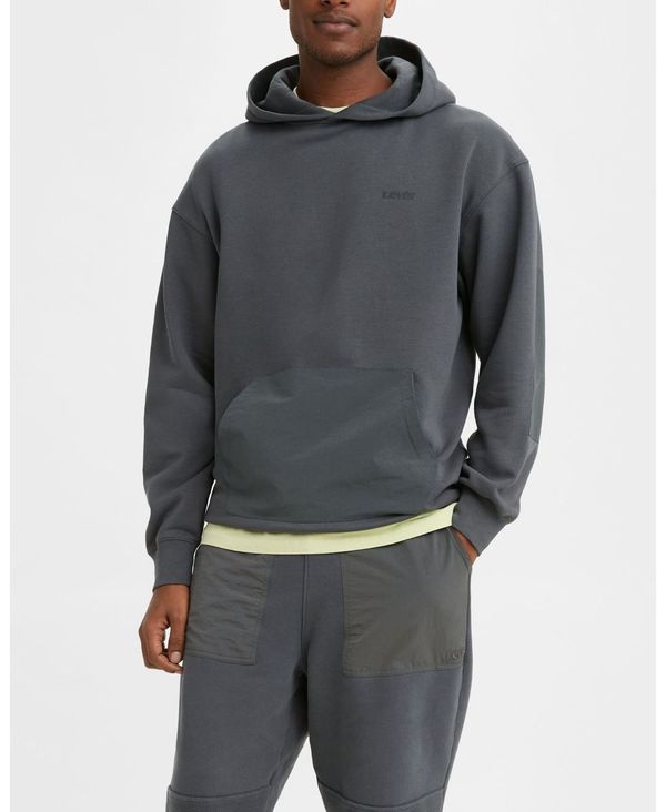 お得な特別割引価格 リーバイス メンズ パーカー スウェット アウター Men S Drawcord Hem Hoodie Gray Ore 激安 新作 Porsche Com Mk