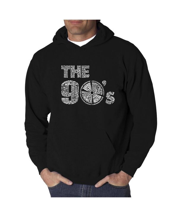 エルエーポップアート メンズ アウター パーカー・スウェット パーカー LA Pop Art Men's Word Art Hoodie - The 90's Black ブラック