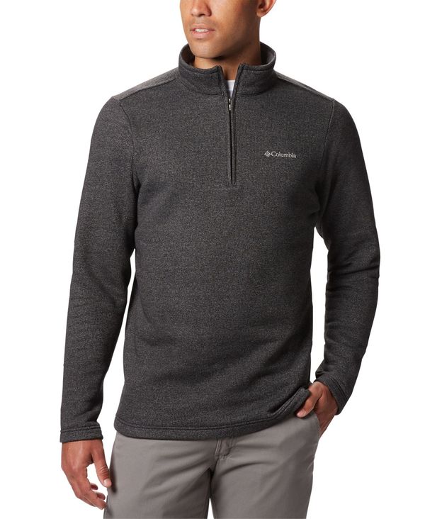 コロンビア メンズ アウター パーカー・スウェット ハーフジップ スウェット シャツ Columbia Men's Great Hart Mountain III Half Zip Sweatshirt Black ブラック
