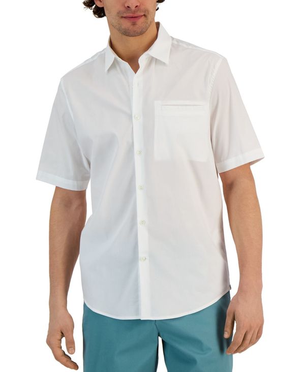 アルファニ メンズ トップス シャツ ダウン Alfani Men's Modern Classic-Fit Stretch Solid Button-Down Shirt Bright White ホワイト