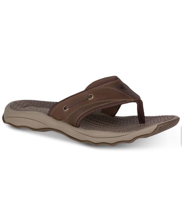 スペリー メンズ シューズ サンダル Sperry Men's Outerbanks Thong Sandals Brown ブラウン|ReVida 店
