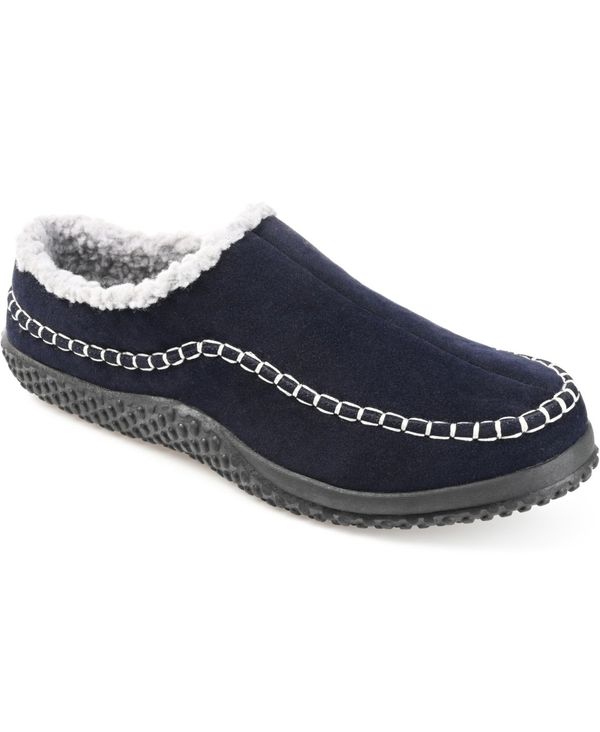 バンス メンズ シューズ サンダル Vance Co. Men's Godwin Moccasin Clog Slippers Blue ブルー｜ReVida 店