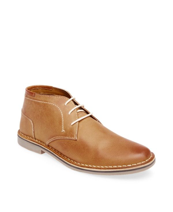 スティーブ マデン メンズ シューズ ブーツ・レインブーツ Steve Madden Men's Hestonn Chukka Boots Tan Leather タン|ReVida 店