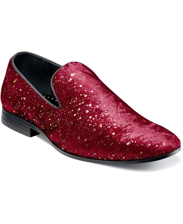 ステイシーアダムス メンズ シューズ ドレスシューズ ローファー Stacy Adams Men's Stellar Plain Toe Slip On Loafer Burgundy バーガンディ