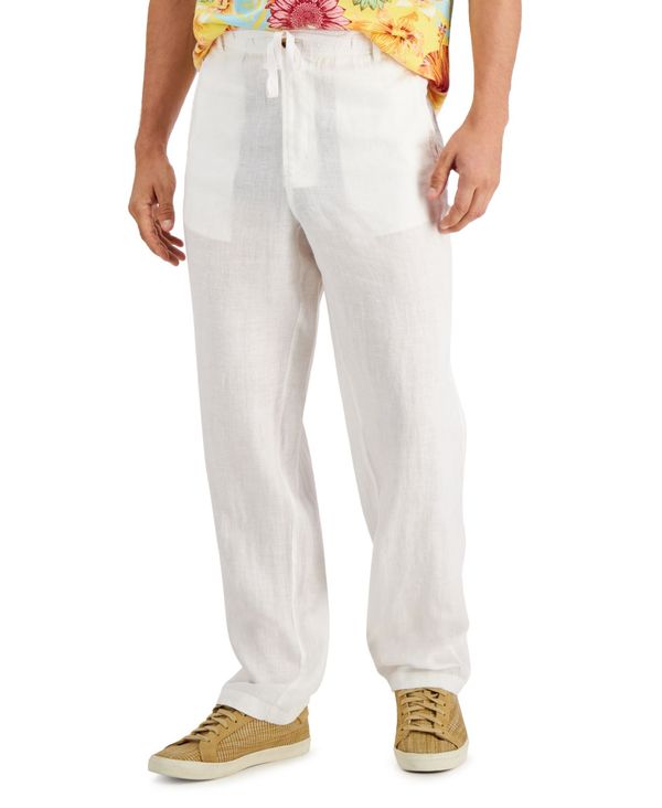 クラブルーム メンズ ボトムス カジュアルパンツ パンツ リネン Club Room Men's 100% Linen Pants White Pure ホワイト