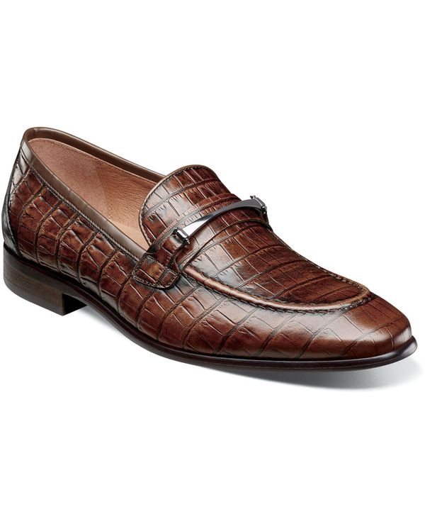 ステイシーアダムス メンズ シューズ スリッポン・ローファー ローファー Stacy Adams Men's Ferdinand Moc Toe Slip On Loafers Cognac