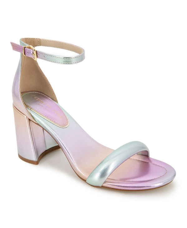 ケネスコール レディース シューズ サンダル ヒール Kenneth Cole New York Women's Luisa Block Heel Sandals Pastel Multi Polyurethane マルチカラー｜ReVida 店