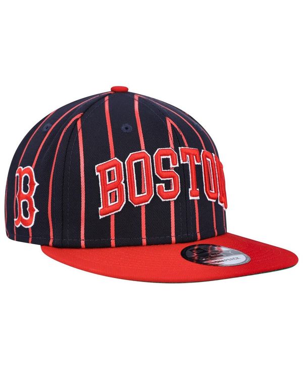 ニューエラ メンズ アクセサリー 帽子 New Era Men's Navy Red Boston Red Sox City Arch 9Fifty Snapback Hat Navy Red ネイビー|ReVida 店