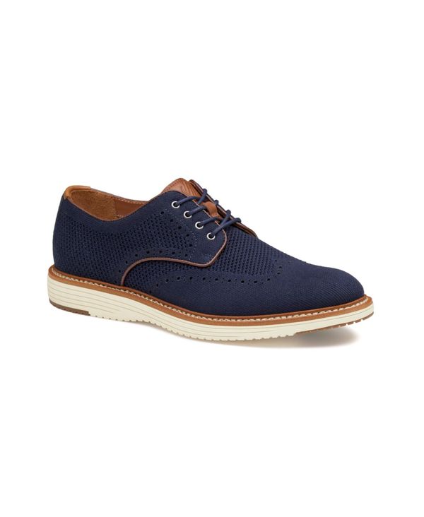 ジョンストンアンドマーフィー メンズ シューズ ドレスシューズ ウィングチップ ワンピース ニット Johnston & Murphy Men's Upton Knit Wingtip Dress Shoe Navy Knit ネイビー