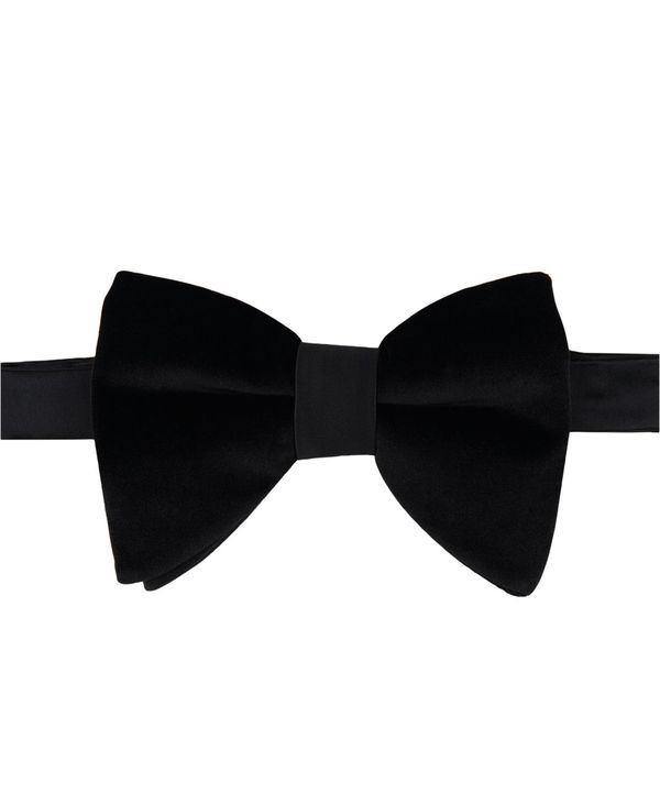 アルファニ メンズ アクセサリー ネクタイ ベルベット Alfani Men's Oversized Velvet Solid Bow Tie Black ブラック｜ReVida 店