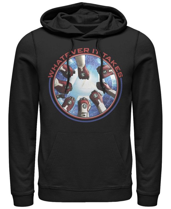 フィフスサン メンズ アウター パーカー・スウェット パーカー Fifth Sun Marvel Men's Avengers Endgame Whatever It Takes Fist Bump Pullover Hoodie Black ブラック