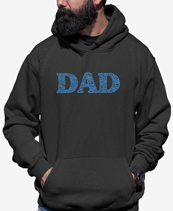 エルエーポップアート メンズ アウター パーカー・スウェット スウェット シャツ LA Pop Art Men's Dad Word Art Hooded Sweatshirt Dark Gray グレー