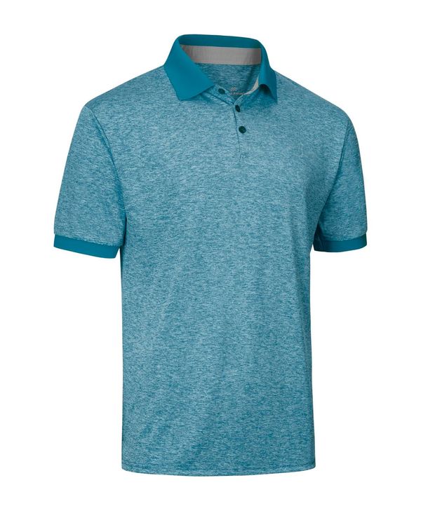 ミオマリオ メンズ トップス ポロシャツ Mio Marino Men's Designer Golf Polo Shirt Aqua blue ブルー｜ReVida 店