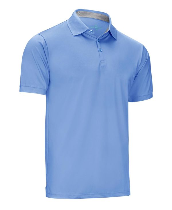 ミオマリオ メンズ トップス ポロシャツ Mio Marino Men's Designer Golf Polo Shirt Sky blue ブルー