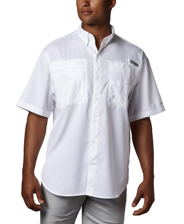 コロンビア メンズ トップス シャツ Columbia Men's PFG Tamiami II Short Sleeve Shirt White ホワイト