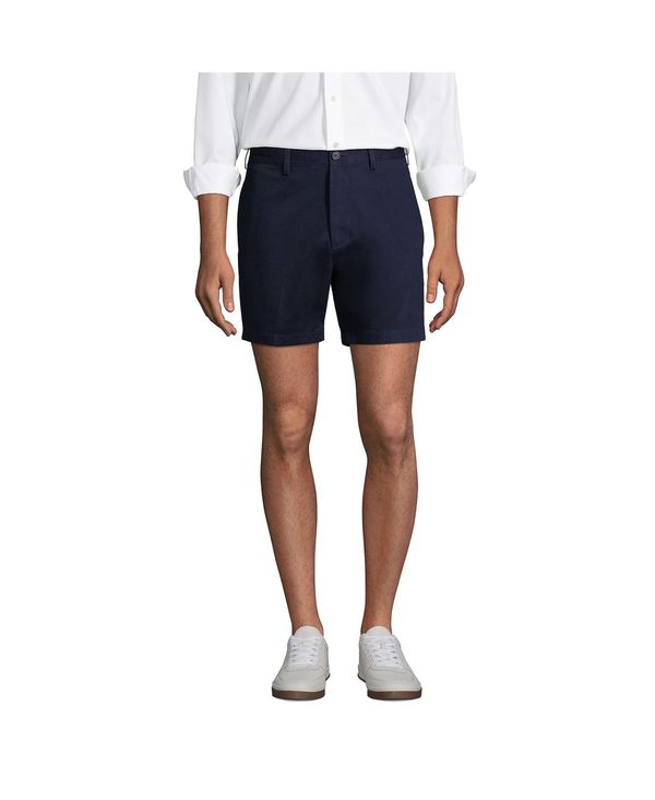 ランズエンド メンズ ボトムス ハーフパンツ・ショーツ ショートパンツ Lands' End Men's Traditional Fit 6 No Iron Chino Shorts Radiant navy ネイビー