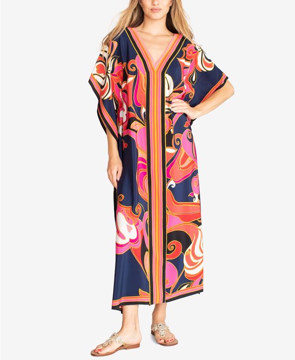 最旬トレンドパンツ ワンピース Printed Silk Theodora トップス ワンピース レディース トリーナターク Maxi Ink Dress Www Wbnt Com