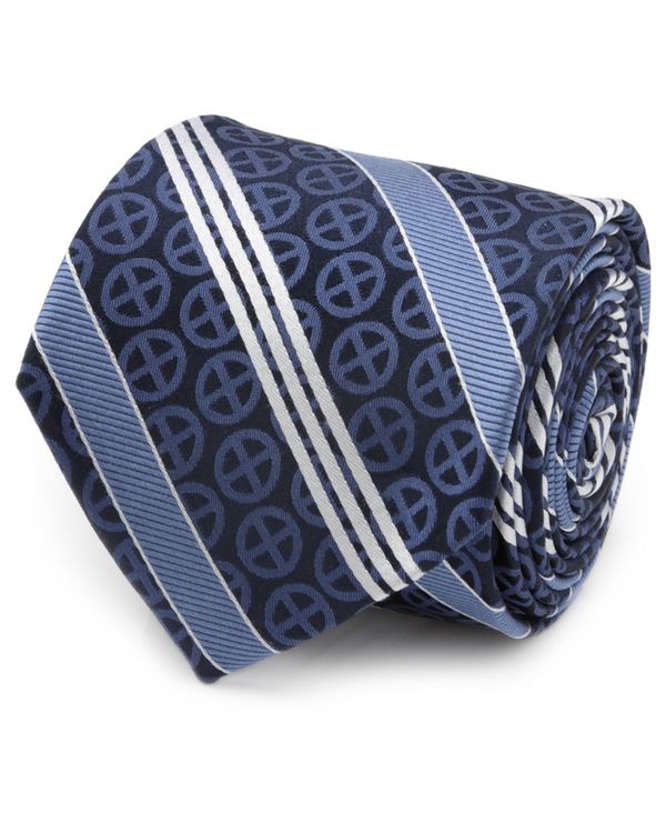 マーベル メンズ 付属物 タイ Marvel Men\u0027s X-Men Symbol Tie Navy 米国海軍 ネクタイ-バッグ・小物・ブランド雑貨-スーツ用ファッション小物