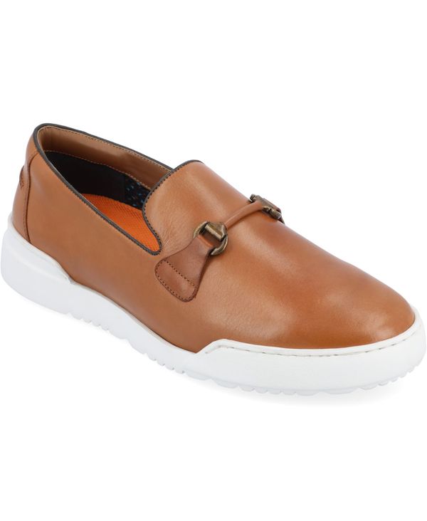 トーマスアンドバイン メンズ シューズ スリッポン・ローファー ローファー Thomas & Vine Men's Dane Plain Toe Bit Loafer Casual Shoes Cognac|ReVida 店