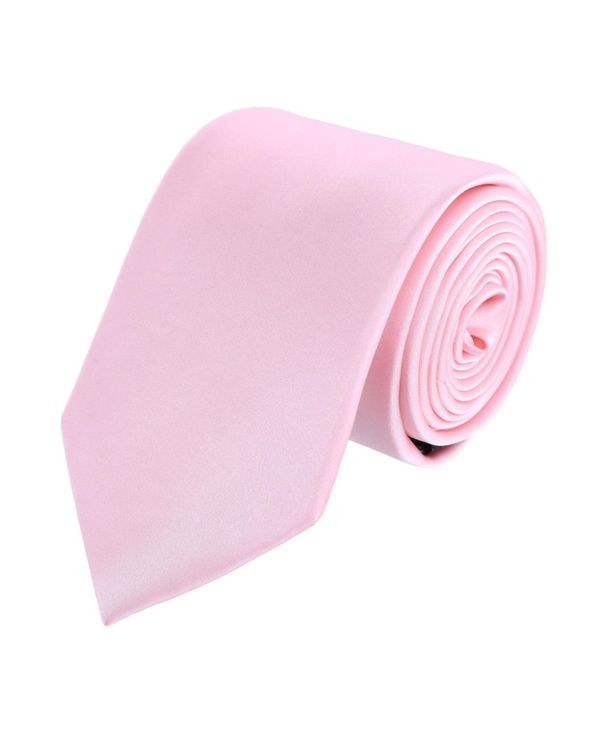 トラファルガー メンズ アクセサリー ネクタイ シルク TRAFALGAR Men's Sutton Solid Color Silk Necktie Pink ピンク