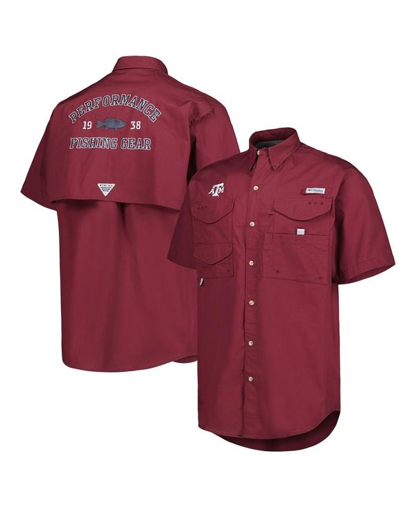 コロンビア メンズ トップス シャツ Columbia Men's Maroon Texas A&M Aggies Bonehead Button-Up Shirt Maroon マルーン
