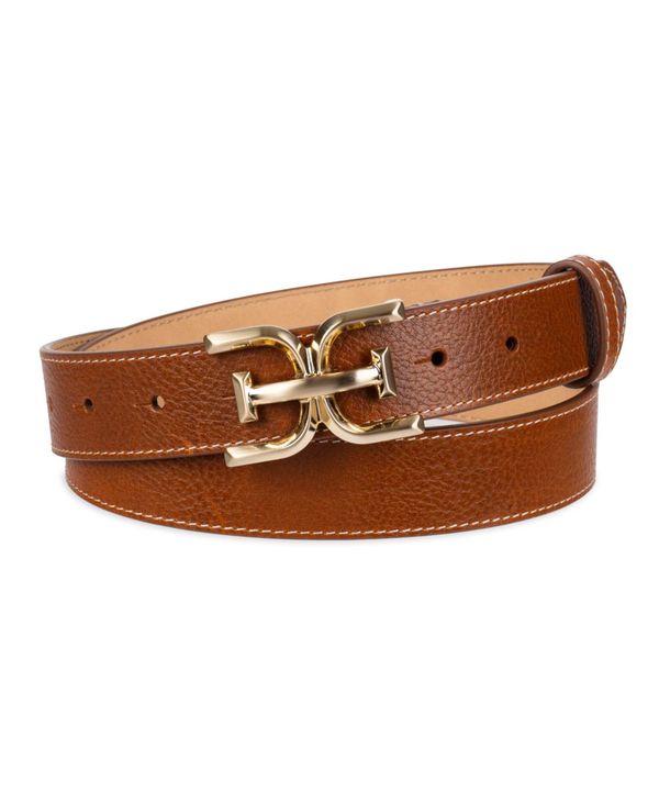 サムエデルマン レディース アクセサリー ベルト Sam Edelman Women's Slim Double-E Plaque Buckle Belt Saddle Tan タン