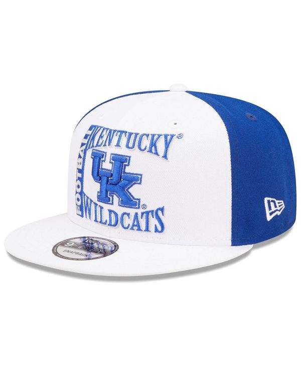 ニューエラ メンズ アクセサリー 帽子 New Era Men's White Blue Kentucky Wildcats Retro Sport 9FIFTY Snapback Hat White Blue ホワイト|ReVida 店