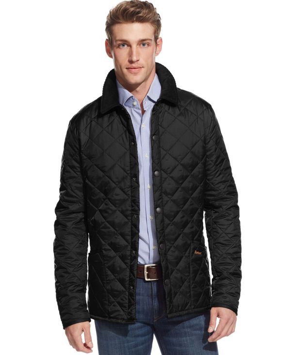 バブアー メンズ アウター 上衣・上衣 キルティング 上衣 Barbour Men\u0027s Heritage Liddesdale Quilted Jacket Black 黒いこと