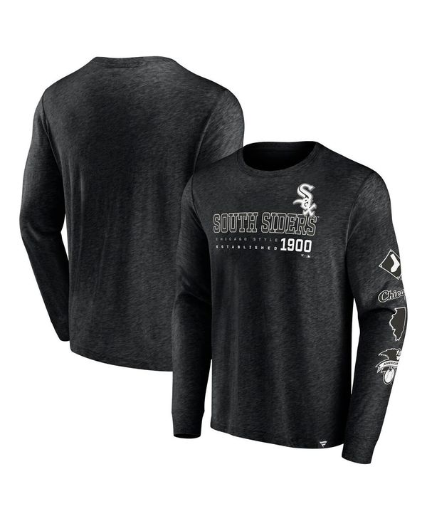ファナティクス メンズ トップス Tシャツ Fanatics Men's Black Chicago White Sox High Whip Pitcher Long Sleeve T-shirt Black ブラック