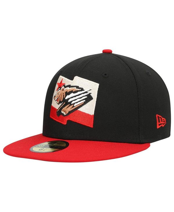 ニューエラ メンズ アクセサリー 帽子 New Era Men's Black Fresno Grizzlies Alternate Authentic Collection 59FIFTY Fitted Hat Black ブラック｜ReVida 店