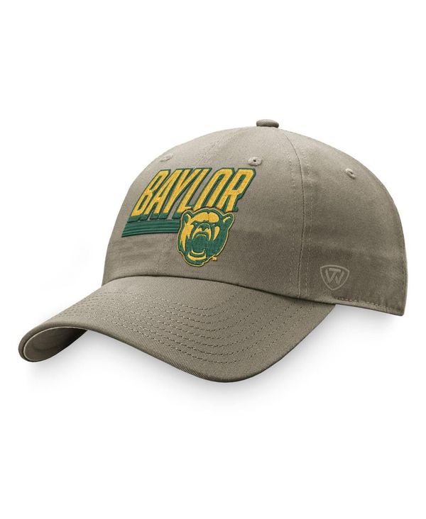 トップオブザワールド メンズ アクセサリー 帽子 Top of the World Men's Khaki Baylor Bears Slice Adjustable Hat Khaki カーキ｜ReVida 店