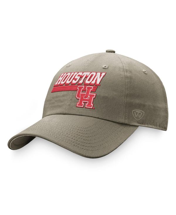 トップオブザワールド メンズ アクセサリー 帽子 Top of the World Men's Khaki Houston Cougars Slice Adjustable Hat Khaki カーキ