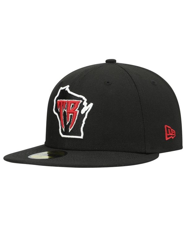 ニューエラ メンズ アクセサリー 帽子 New Era Men's Black Wisconsin Timber Rattlers Authentic Collection Team Alternate 59FIFTY Fitted Hat Black ブラック