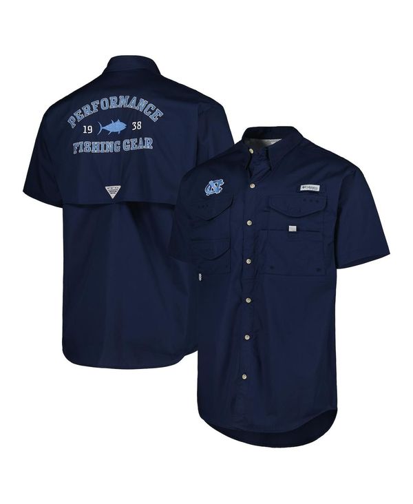 コロンビア メンズ トップス シャツ ヒール Columbia Men's Navy North Carolina Tar Heels Bonehead Button-Up Shirt Navy ネイビー